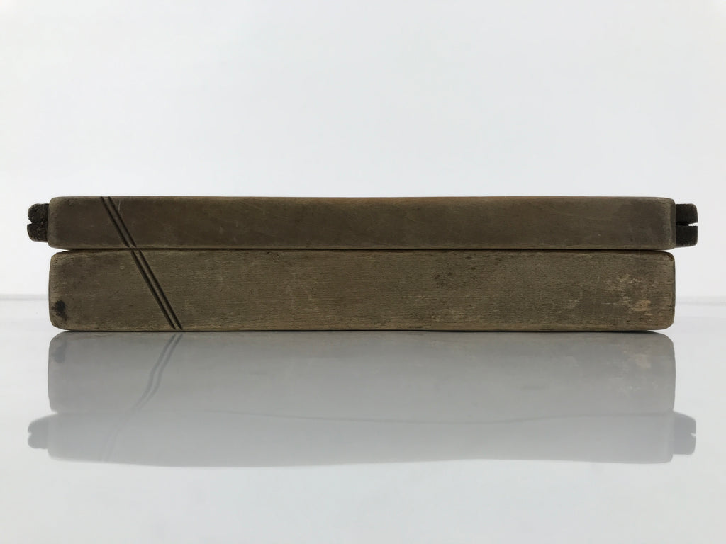 Japanese Wooden Kashigata Cake Mold Vtg Sweet Wagashi Momotaro Peach Boy Kg738