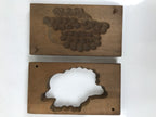 Japanese Wooden Kashigata Cake Mold Vtg Sweet Wagashi Pine Tree Matsu Kg684