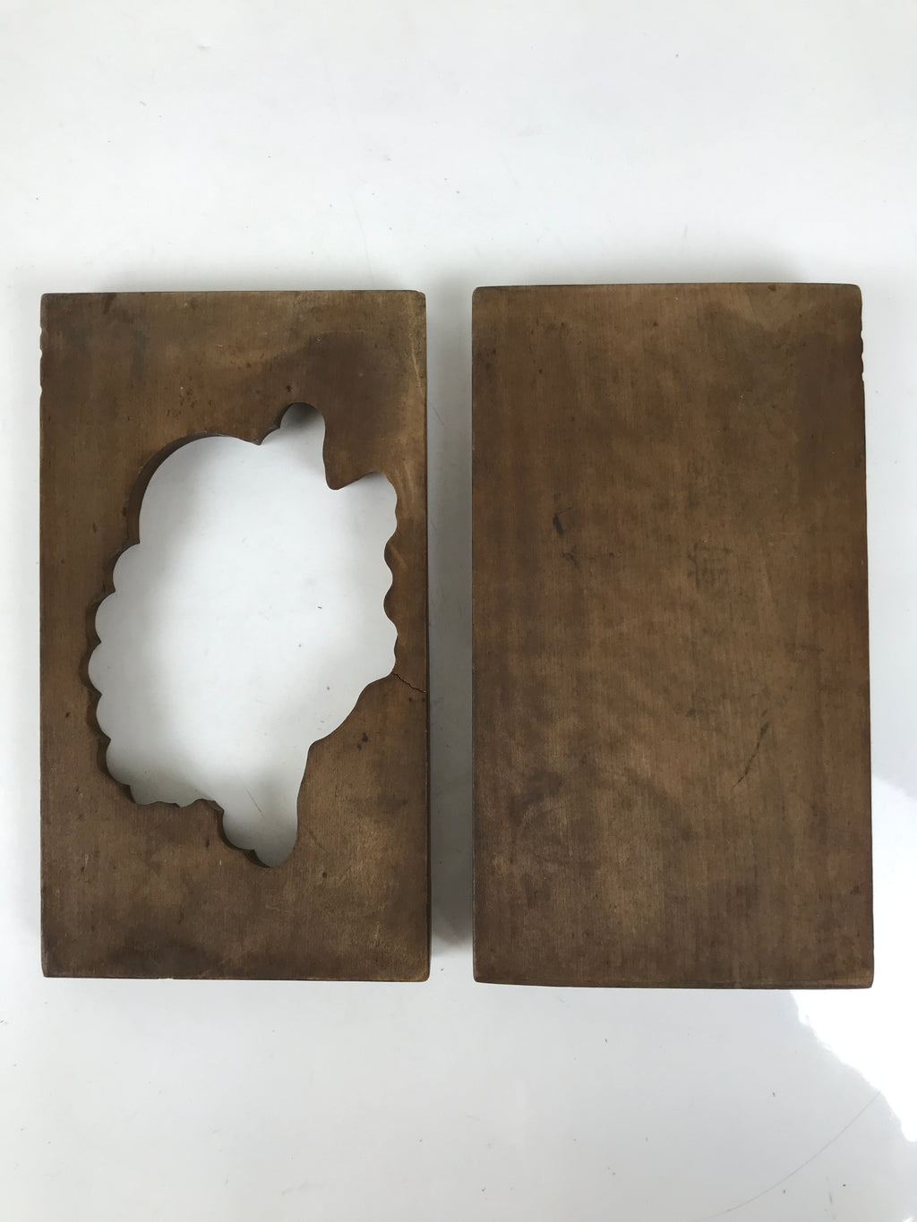 Japanese Wooden Kashigata Cake Mold Vtg Sweet Wagashi Pine Tree Matsu Kg684