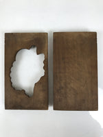 Japanese Wooden Kashigata Cake Mold Vtg Sweet Wagashi Pine Tree Matsu Kg684