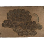Japanese Wooden Kashigata Cake Mold Vtg Sweet Wagashi Pine Tree Matsu Kg684