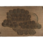 Japanese Wooden Kashigata Cake Mold Vtg Sweet Wagashi Pine Tree Matsu Kg684
