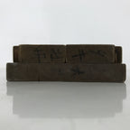Japanese Wooden Kashigata Cake Mold Vtg Sweet Wagashi Reversible Mon Crest Kg671