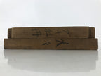 Japanese Wooden Kashigata Cake Mold Vtg Sweet Wagashi Reversible Mon Crest Kg671