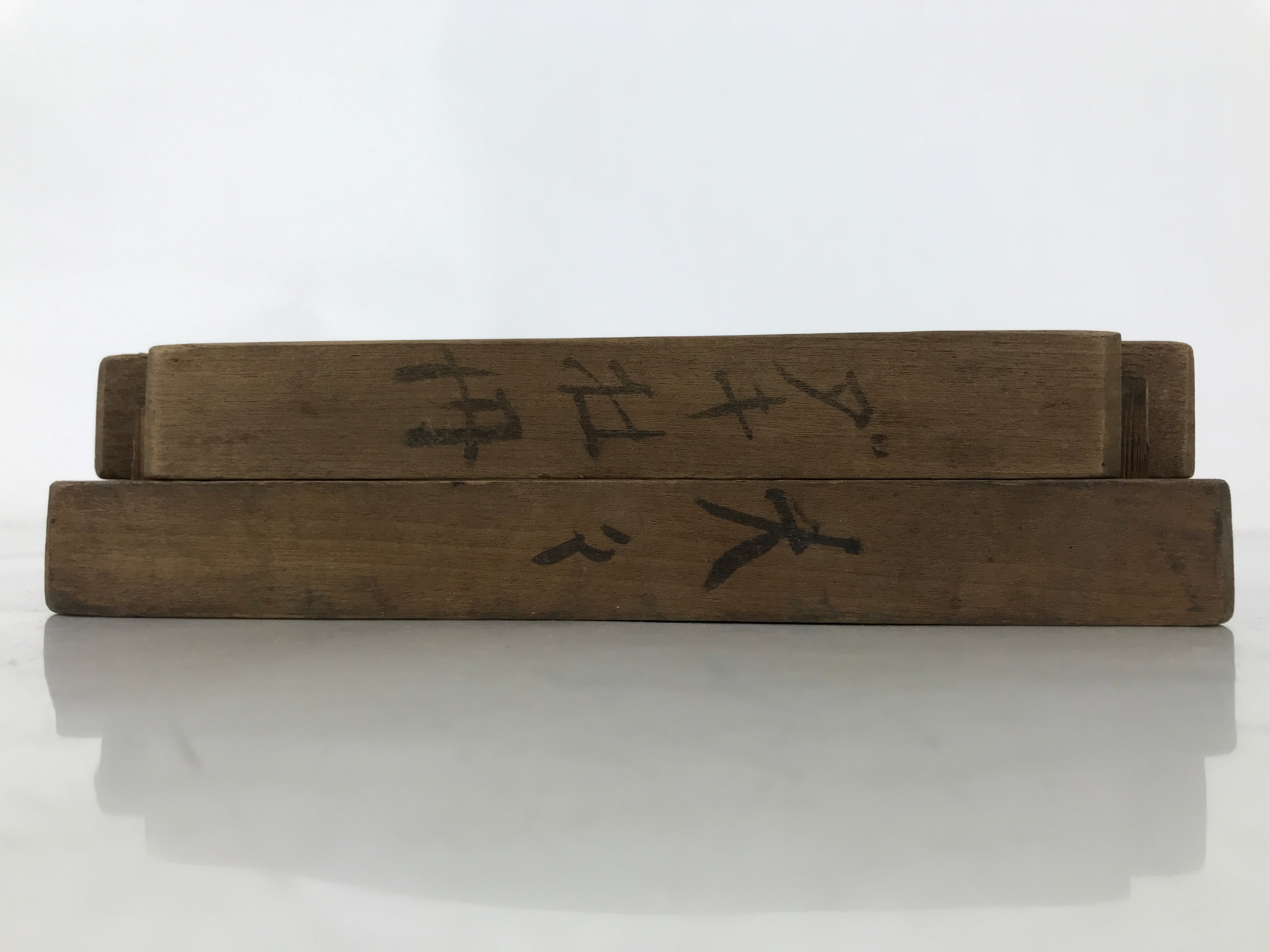 Japanese Wooden Kashigata Cake Mold Vtg Sweet Wagashi Reversible Mon Crest Kg671