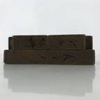 Japanese Wooden Kashigata Cake Mold Vtg Sweet Wagashi Reversible Mon Crest Kg671