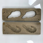 Japanese Wooden Kashigata Cake Mold Vtg Sweet Wagashi Shrimp Prawn Ebi Kg736