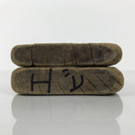 Japanese Wooden Kashigata Cake Mold Vtg Sweet Wagashi Shrimp Prawn Ebi Kg753