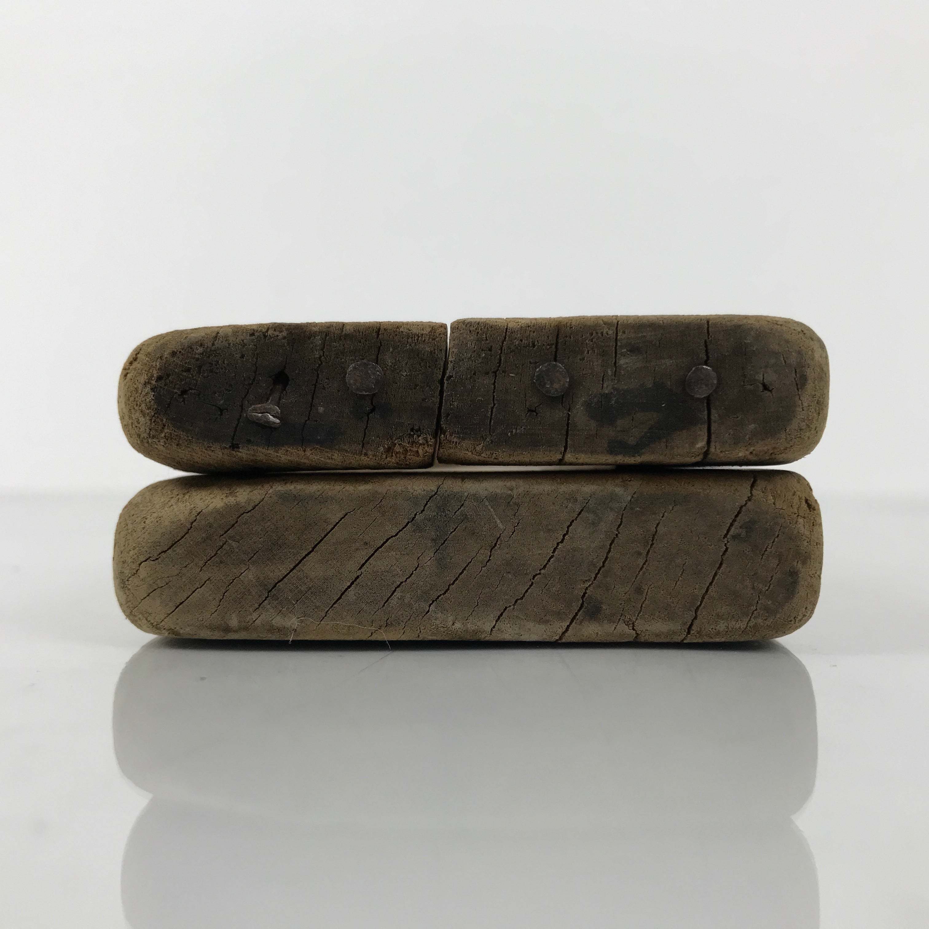 Japanese Wooden Kashigata Cake Mold Vtg Sweet Wagashi Shrimp Prawn Ebi Kg753