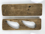 Japanese Wooden Kashigata Cake Mold Vtg Sweet Wagashi Shrimp Prawn Ebi Kg753