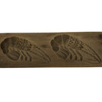 Japanese Wooden Kashigata Cake Mold Vtg Sweet Wagashi Shrimp Prawn Ebi Kg753