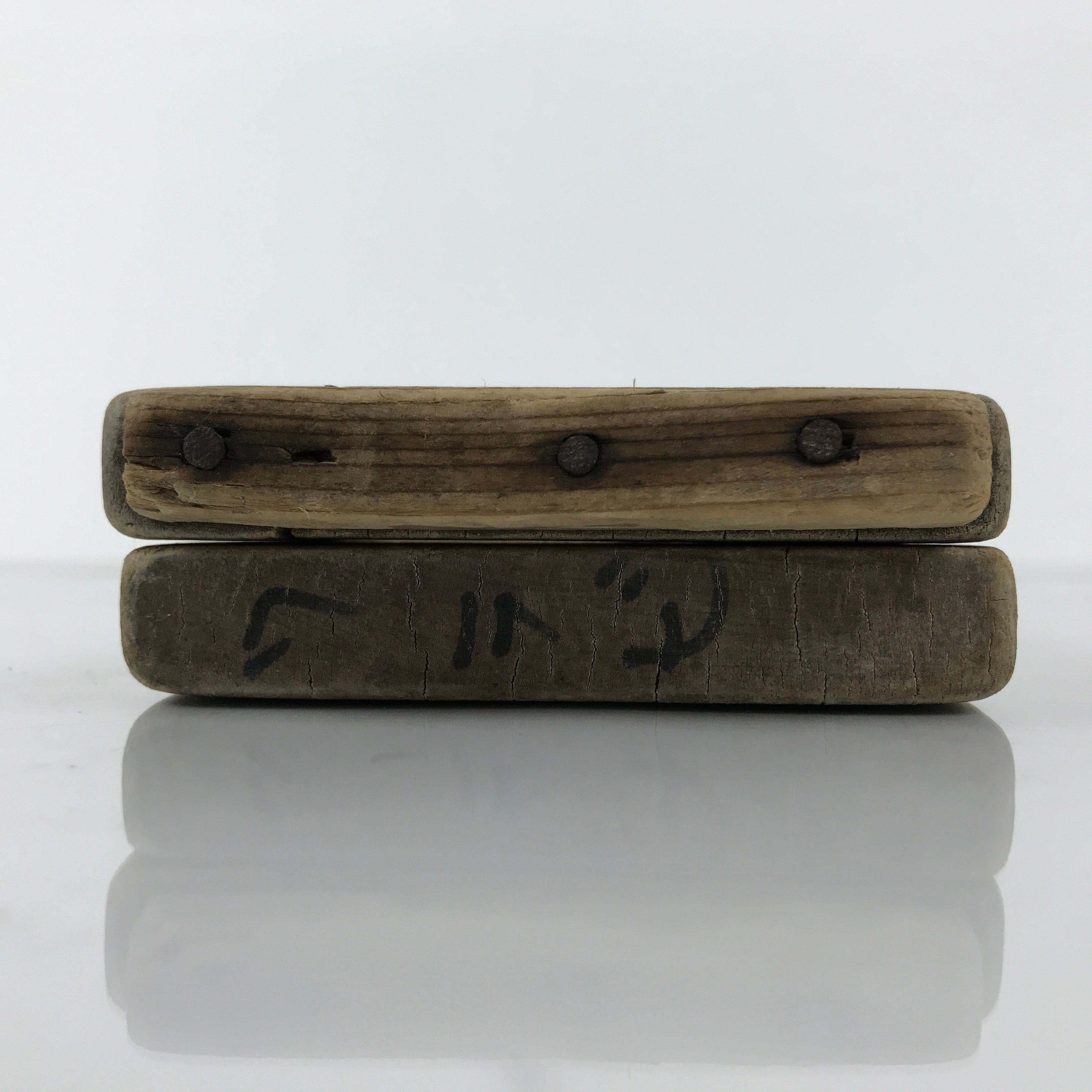 Japanese Wooden Kashigata Cake Mold Vtg Sweet Wagashi Warabi Bracken Fern Kg755