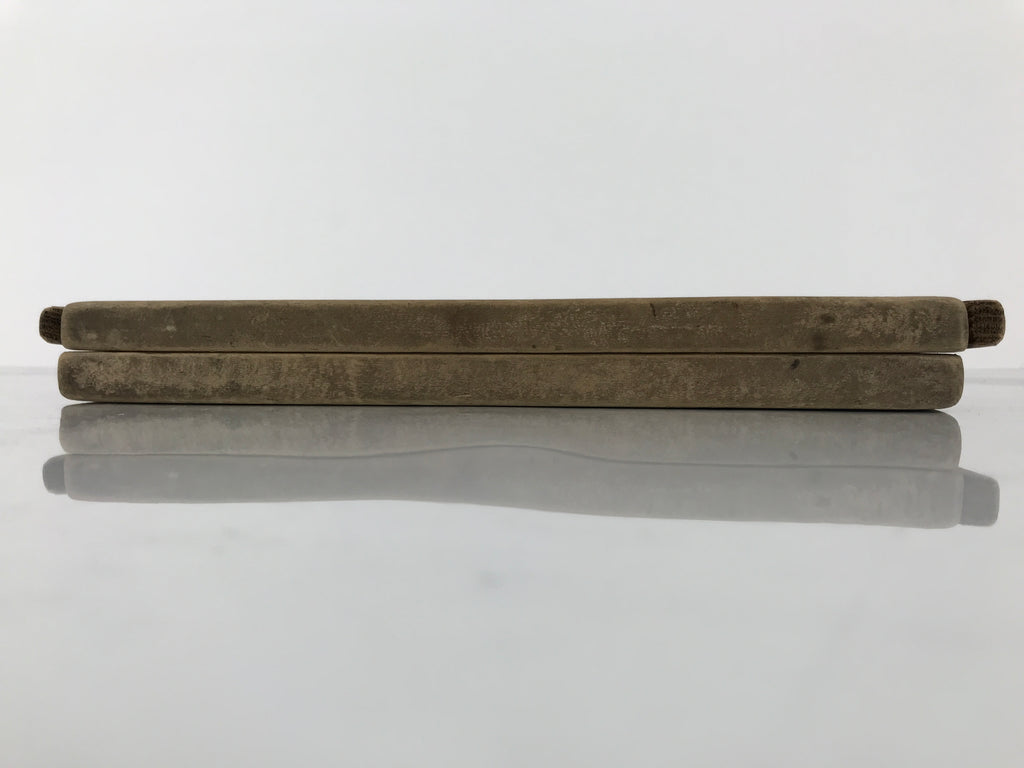 Japanese Wooden Kashigata Cake Mold Vtg Sweet Wagashi Warabi Bracken Fern Kg755