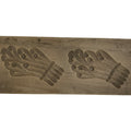 Japanese Wooden Kashigata Cake Mold Vtg Sweet Wagashi Warabi Bracken Fern Kg755