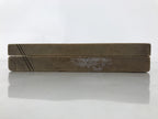 Japanese Wooden Kashigata Cake Mold Vtg Sweet Wagashi Warabi Plant Fern Kg666