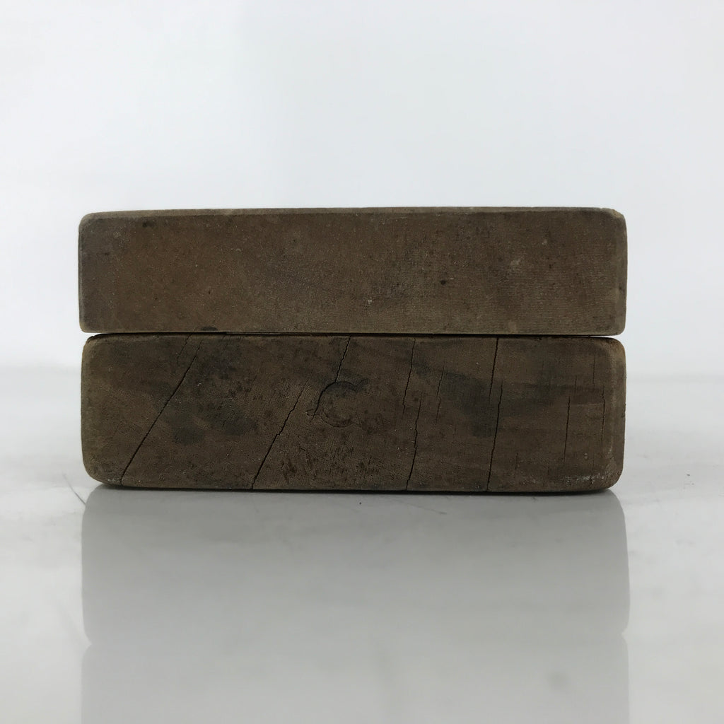 Japanese Wooden Kashigata Cake Mold Vtg Sweet Wagashi Warabi Plant Fern Kg666