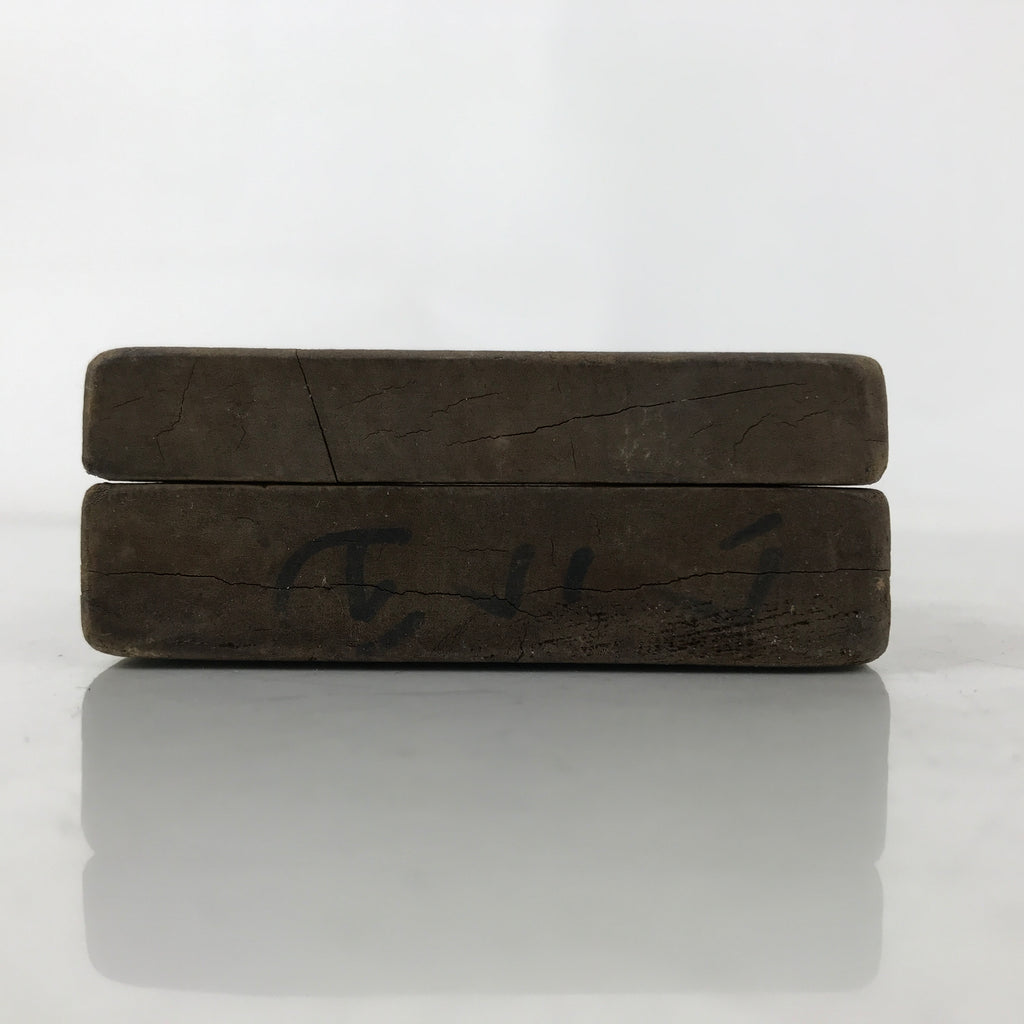 Japanese Wooden Kashigata Cake Mold Vtg Sweet Wagashi Warabi Plant Fern Kg667