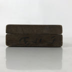 Japanese Wooden Kashigata Cake Mold Vtg Sweet Wagashi Warabi Plant Fern Kg667