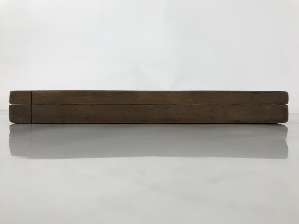 Japanese Wooden Kashigata Cake Mold Vtg Sweet Wagashi Warabi Plant Fern Kg667