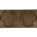 Japanese Wooden Kashigata Cake Mold Vtg Sweet Wagashi Yukiwa Snowflake Mon Kg743