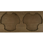 Japanese Wooden Kashigata Cake Mold Vtg Sweet Wagashi Yukiwa Snowflake Mon Kg743
