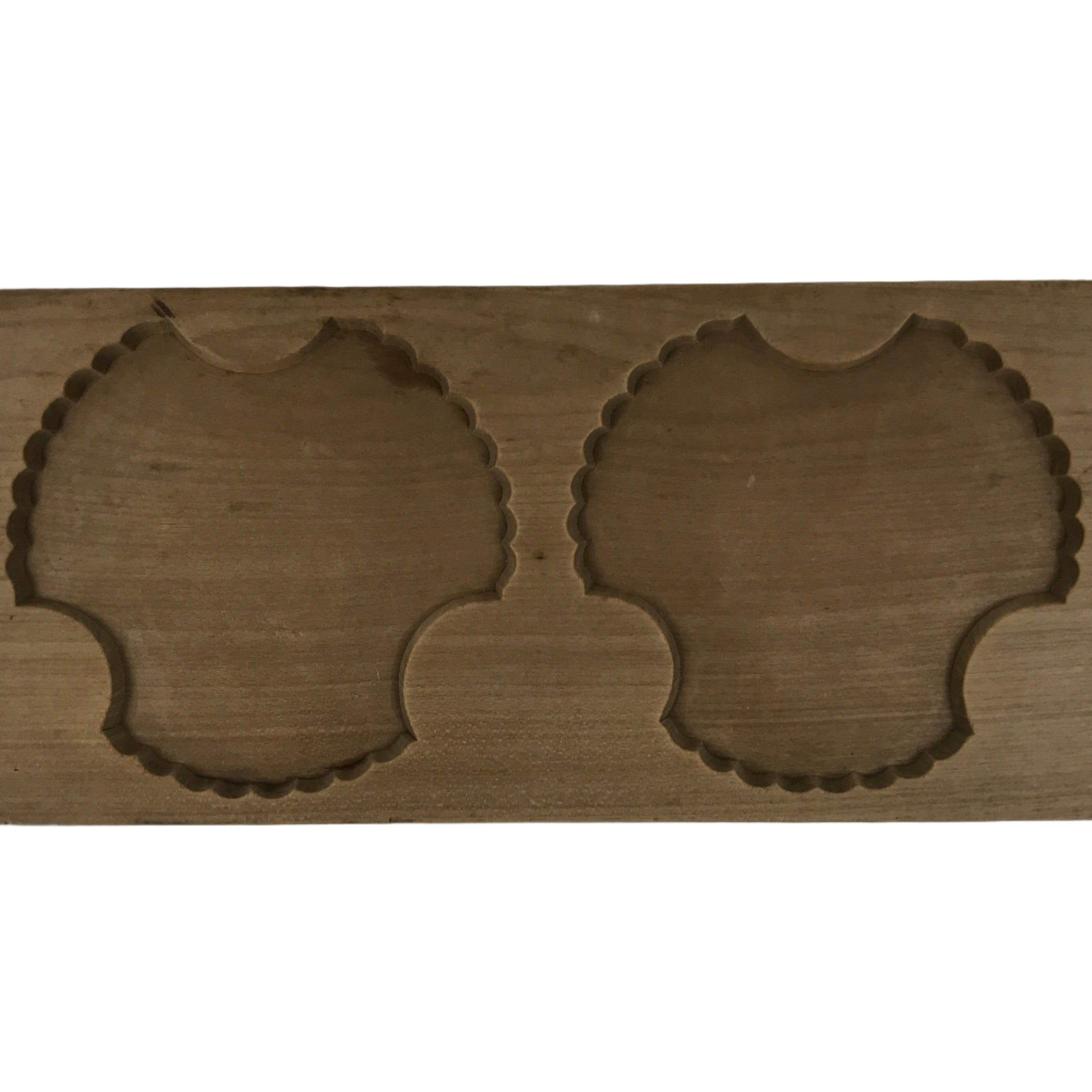 Japanese Wooden Kashigata Cake Mold Vtg Sweet Wagashi Yukiwa Snowflake Mon Kg743