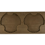 Japanese Wooden Kashigata Cake Mold Vtg Sweet Wagashi Yukiwa Snowflake Mon Kg743