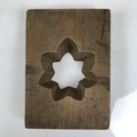 Japanese Wooden Kashigata Cake Mold Vtg Sweets Wagashi Momiji Maple Leaf Kg784