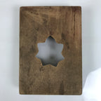 Japanese Wooden Kashigata Cake Mold Vtg Sweets Wagashi Momiji Maple Leaf Kg784
