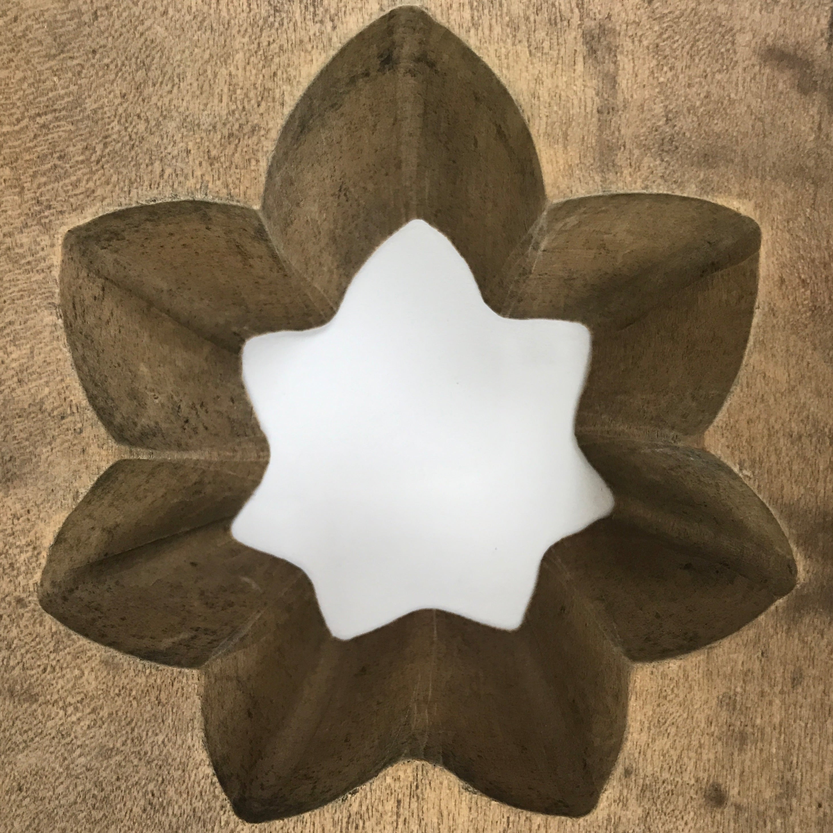 Japanese Wooden Kashigata Cake Mold Vtg Sweets Wagashi Momiji Maple Leaf Kg784