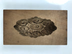 Japanese Wooden Kashigata Cake Mold Vtg Wagashi Sweets Clouds Kumo Design Kg676