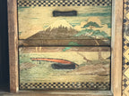 Japanese Wooden Keshobako Cosmetics Jewelry Box Vtg Yosegi-Zaiku 3 Drawers T351
