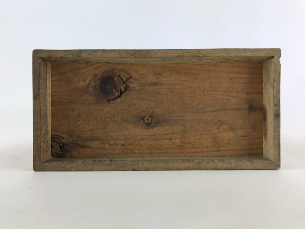 Japanese Wooden Keshobako Cosmetics Jewelry Box Vtg Yosegi-Zaiku 3 Drawers T351
