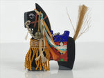 Japanese Wooden Kokeshi Doll Black Horse Decorative Figurine Kazari Uma KF822