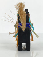 Japanese Wooden Kokeshi Doll Black Horse Decorative Figurine Kazari Uma KF822