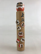 Japanese Wooden Kokeshi Doll Daruma Figurine Traditional Craft Folk Art KF632