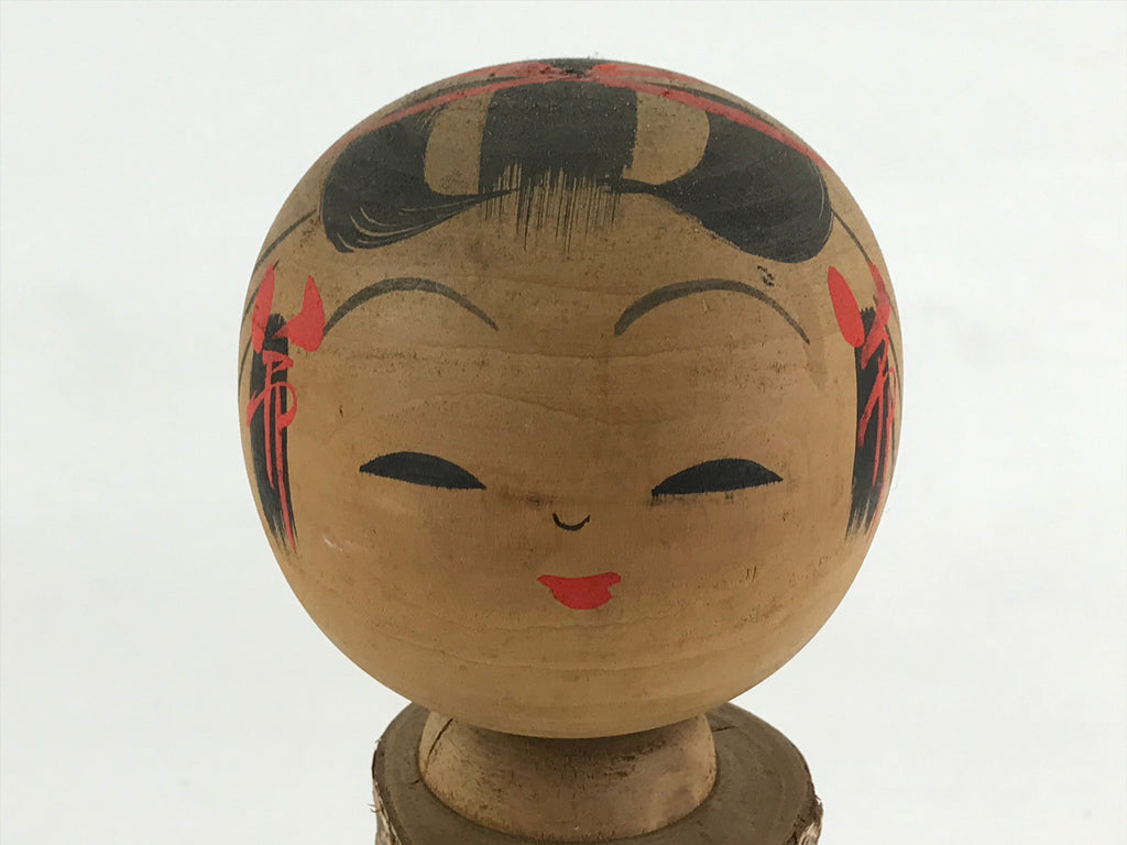 Japanese Wooden Kokeshi Doll Figurine Vtg Traditional Handmade Craft Toy KF656