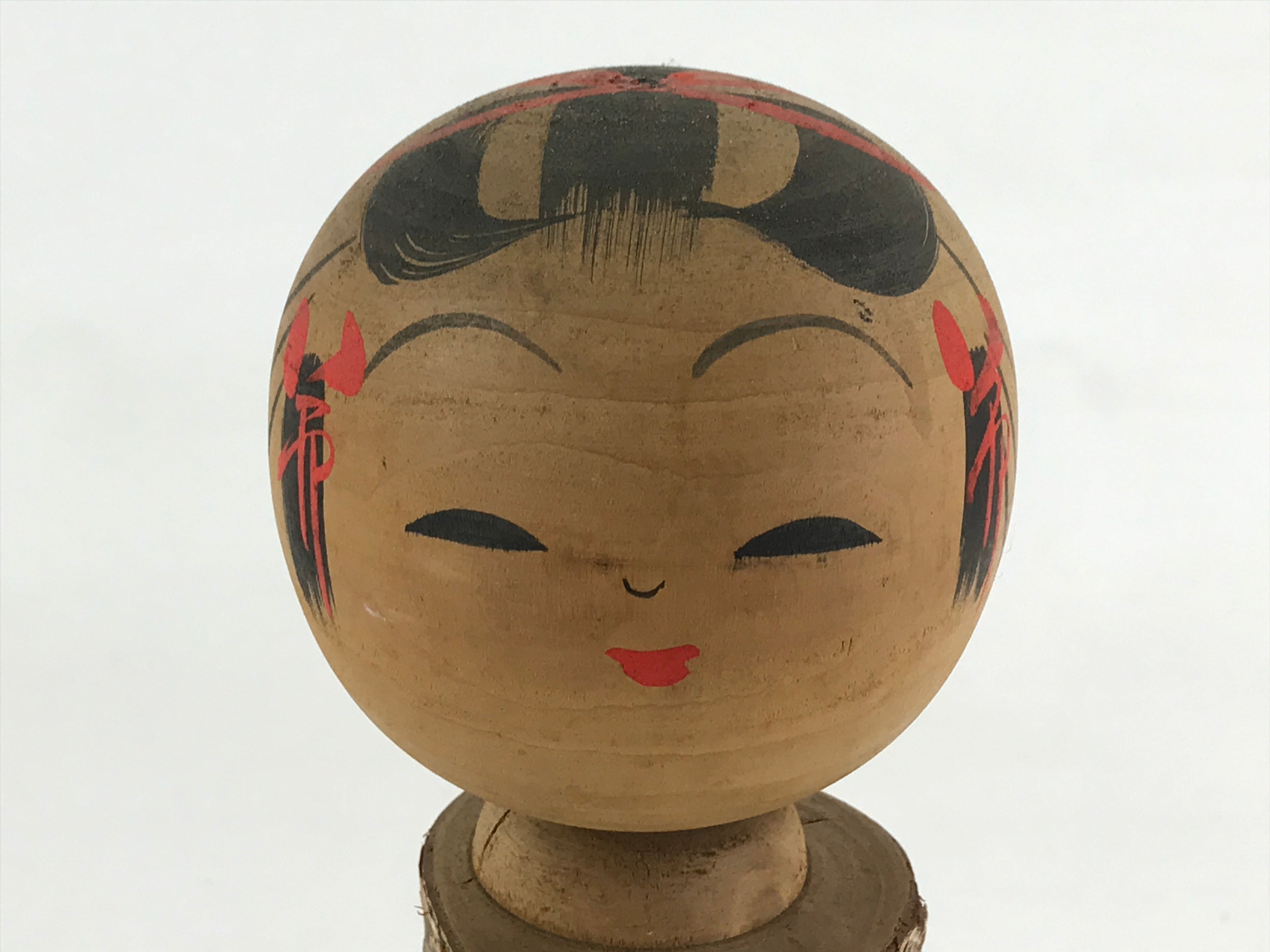 Japanese Wooden Kokeshi Doll Figurine Vtg Traditional Handmade Craft Toy KF656