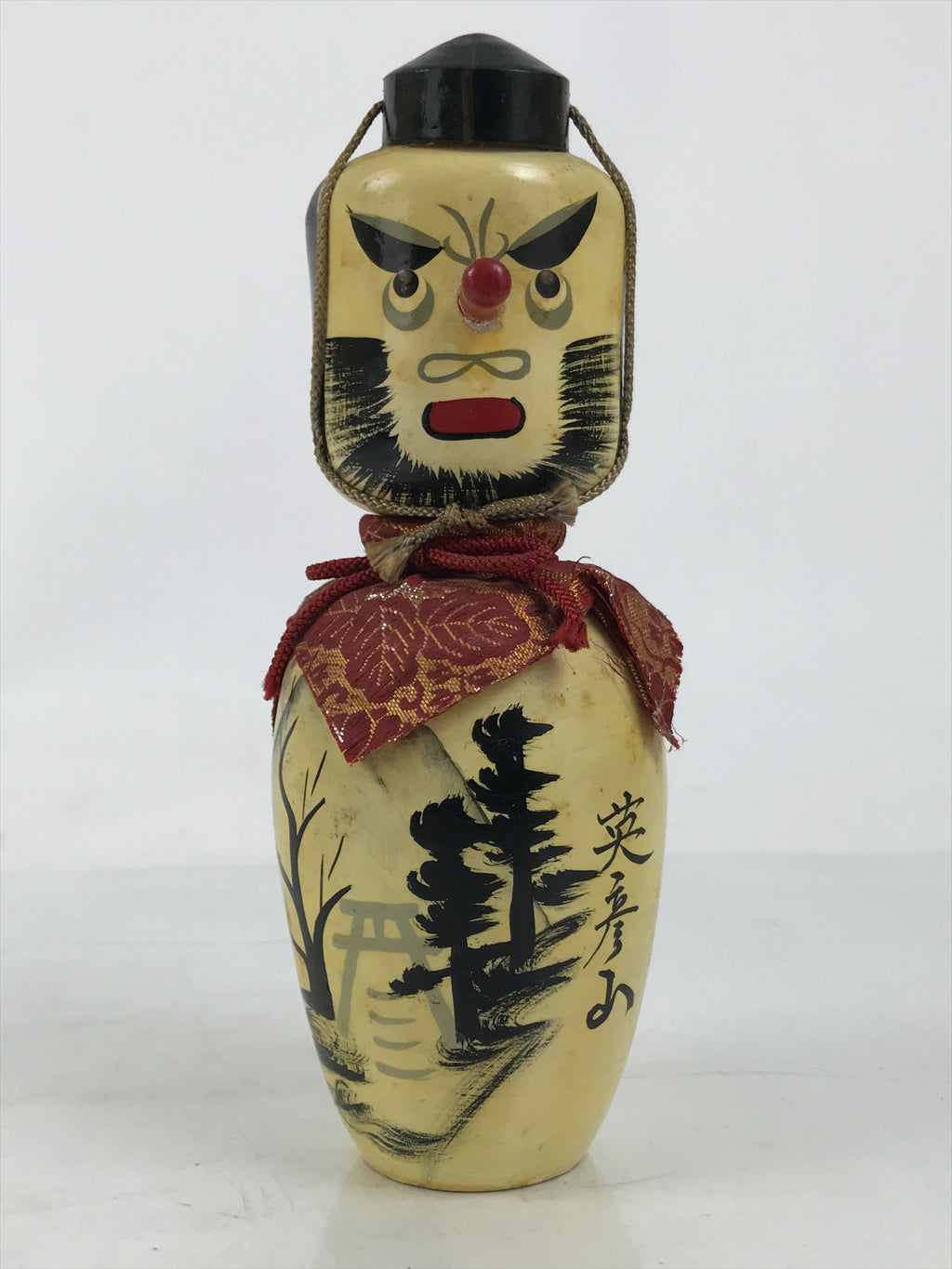 Japanese Wooden Kokeshi Doll Tengu Figurine Traditional Craft Folk Art Toy KF742