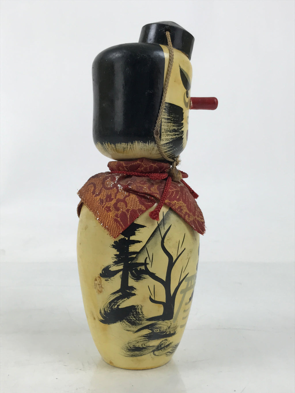 Japanese Wooden Kokeshi Doll Tengu Figurine Traditional Craft Folk Art Toy KF742