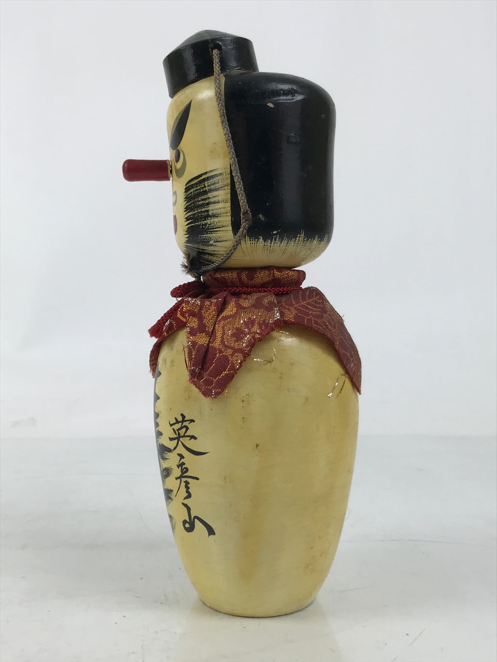 Japanese Wooden Kokeshi Doll Tengu Figurine Traditional Craft Folk Art Toy KF742