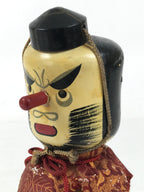 Japanese Wooden Kokeshi Doll Tengu Figurine Traditional Craft Folk Art Toy KF742