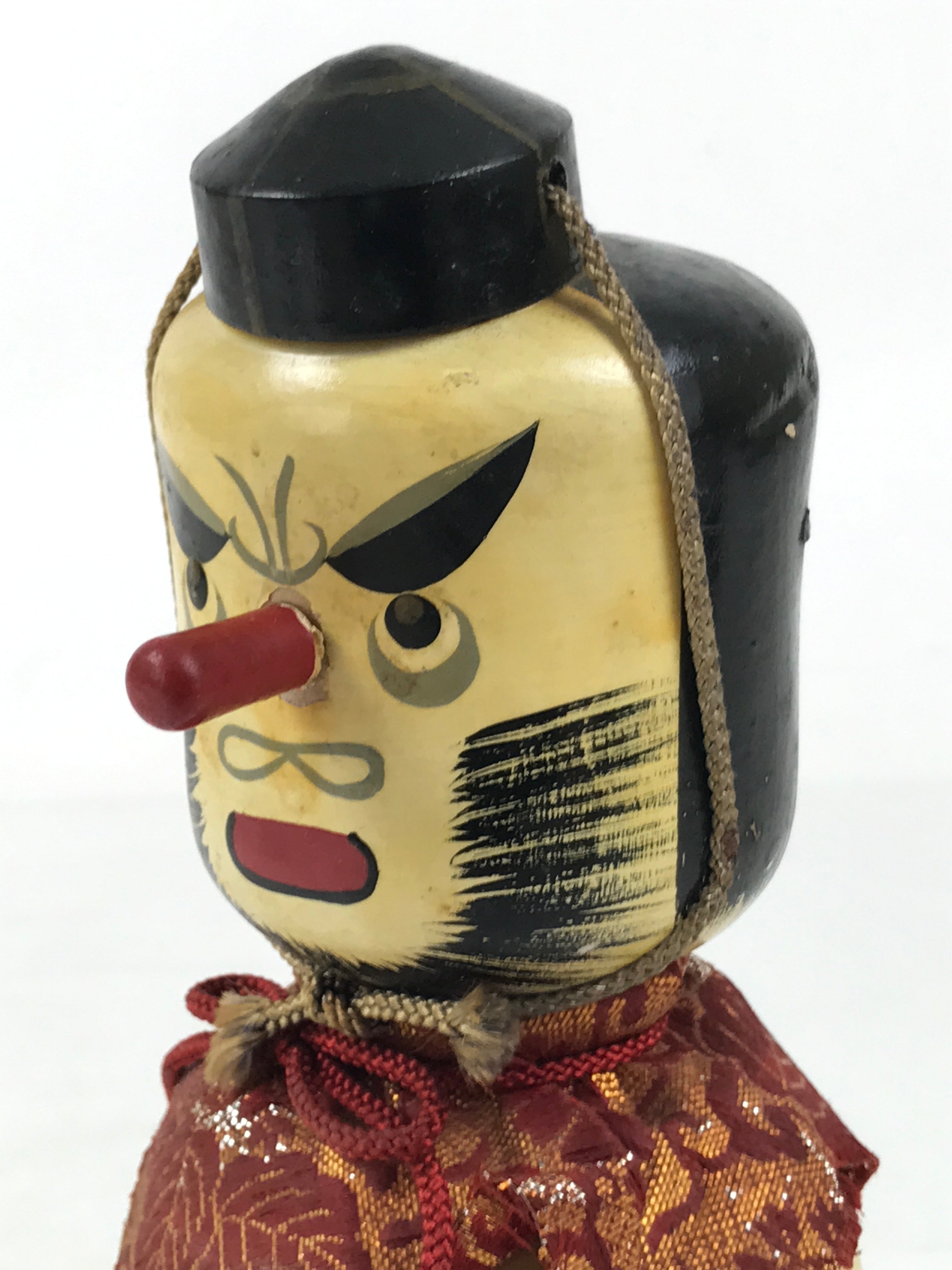 Japanese Wooden Kokeshi Doll Tengu Figurine Traditional Craft Folk Art Toy KF742