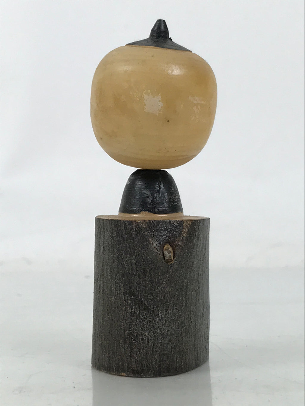 Japanese Wooden Kokeshi Doll Vtg Boy Figurine Blue Kimono Wobbly Head KF748