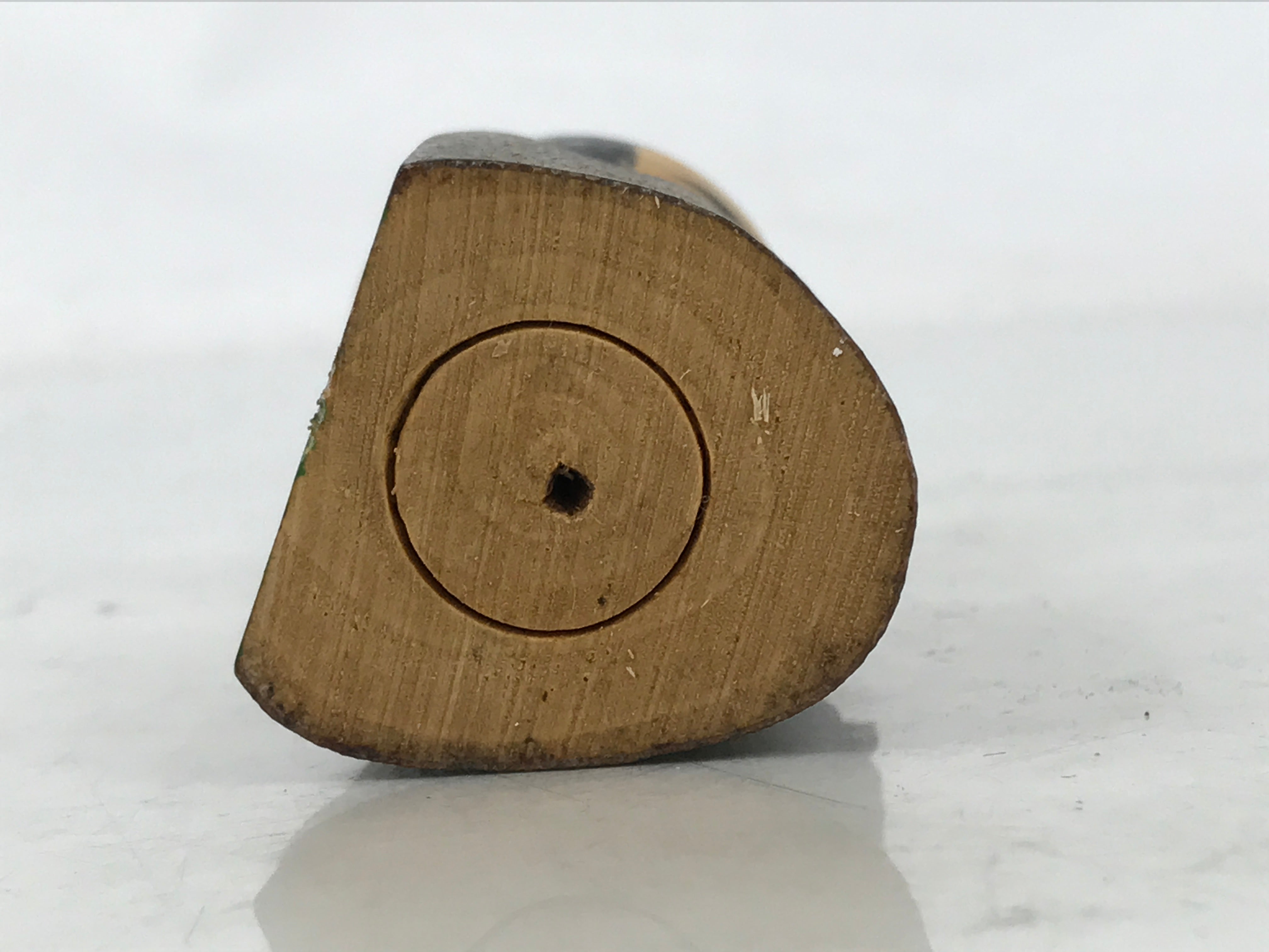 Japanese Wooden Kokeshi Doll Vtg Boy Figurine Blue Kimono Wobbly Head KF748