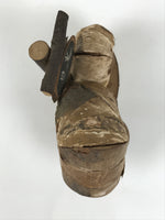 Japanese Wooden Kokeshi Doll Vtg Child Figurine Snow Hat Nikko White Birch KF824