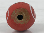 Japanese Wooden Kokeshi Doll Vtg Daruma Figurine Fortune Round Red Small KF826
