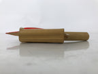 Japanese Wooden Kokeshi Doll Vtg Figurine Bird Whistle Bamboo Hakone Brown KF762