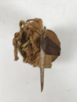 Japanese Wooden Kokeshi Doll Vtg Figurine Boy Girl Straw Sandal Waraji KF753