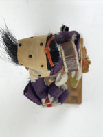 Japanese Wooden Kokeshi Doll Vtg Figurine Girl Kimono Flower Shamisen KF752